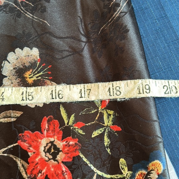 ANGELA MARA floral satin sleeveless dress size extra large - Picture 11 of 11